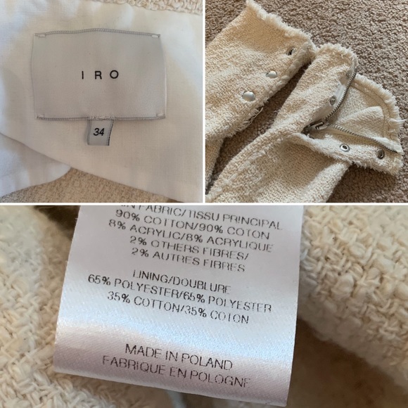 IRO Tweed Jacket size FR 34 - Picture 8 of 8